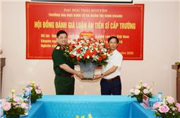 Đại tá Đỗ Đình Mỹ, Trưởng phòng Tài chính Quân khu bảo vệ thành công luận án tiến sĩ